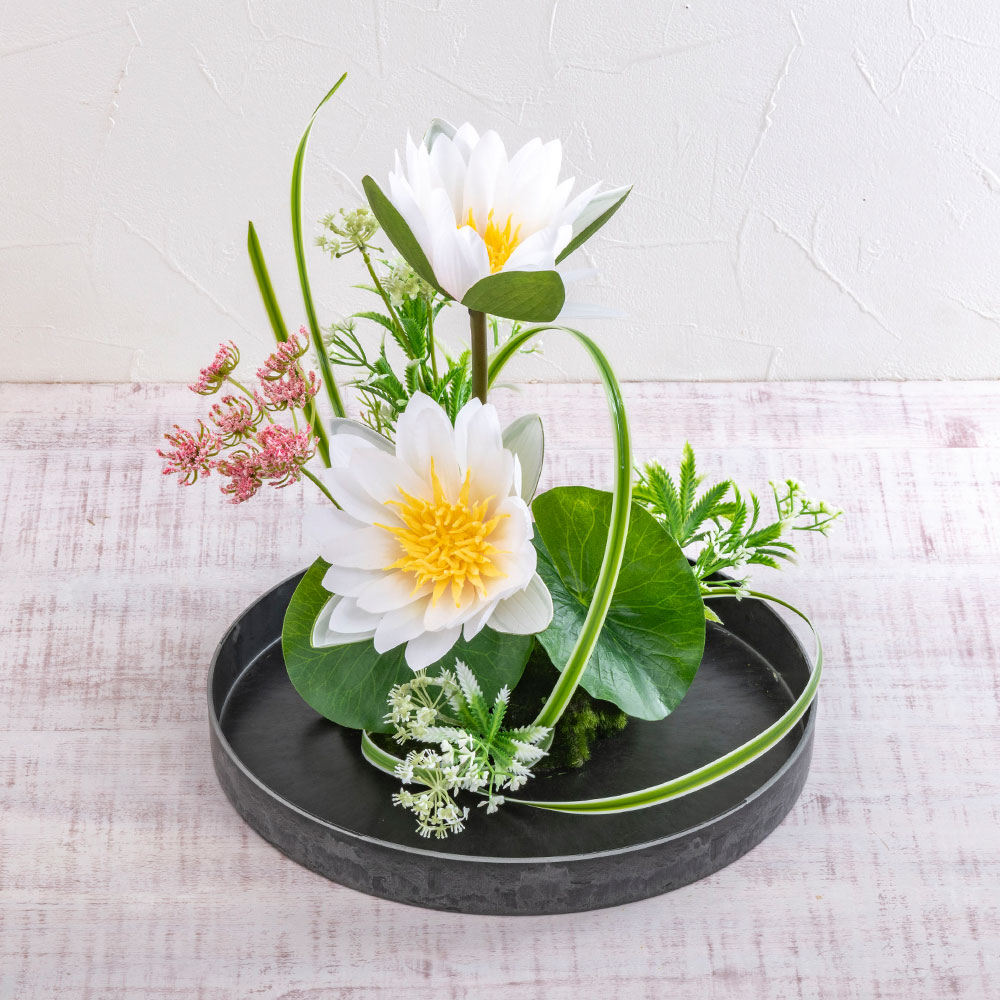 【お供え用】 アーティフィシャルアレンジメント「睡蓮」