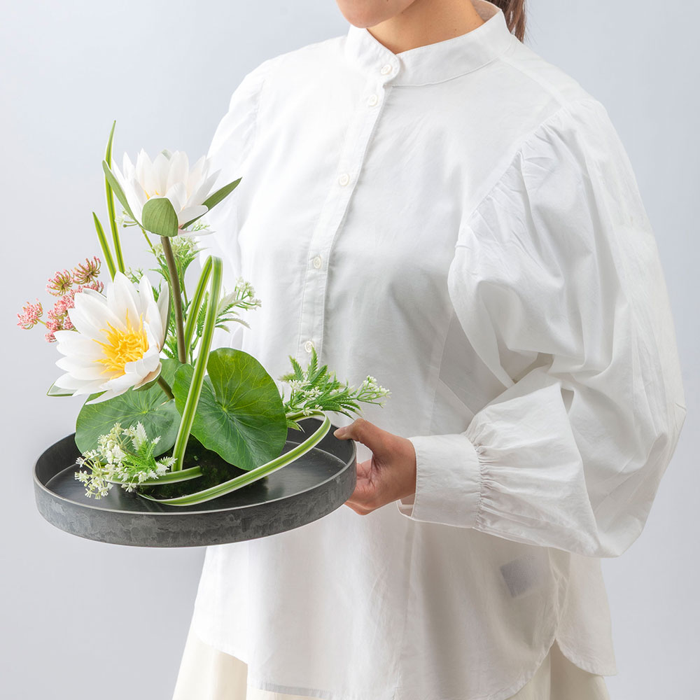 【お供え用】 アーティフィシャルアレンジメント「睡蓮」