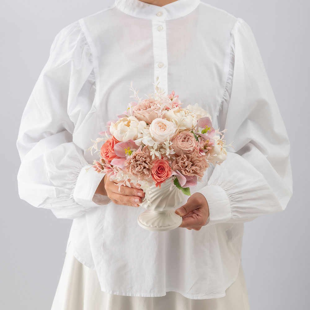 デザイナーズ プリザーブド＆アーティフィシャルフラワーアレンジメント「Valse de Petales（ヴァルス・デ・ペタル）」