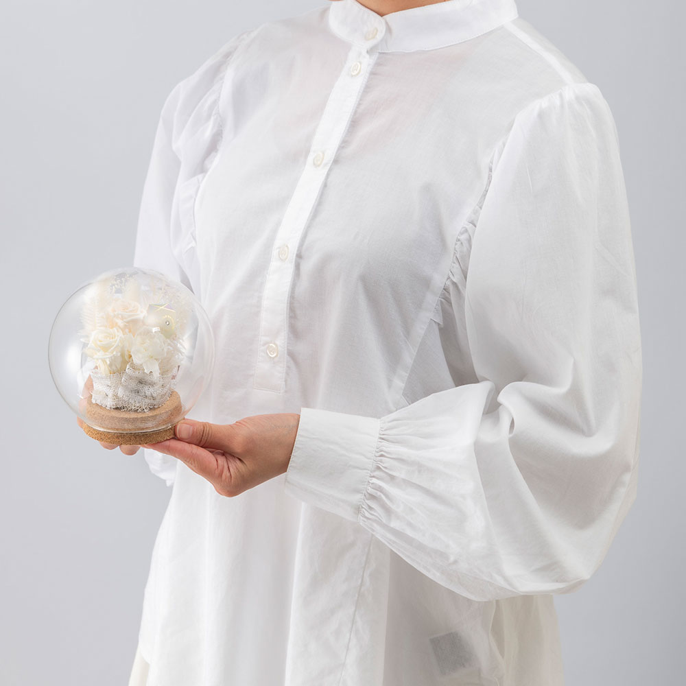 【誕生石】4月 プリザーブドアレンジメント「ダイヤモンド」