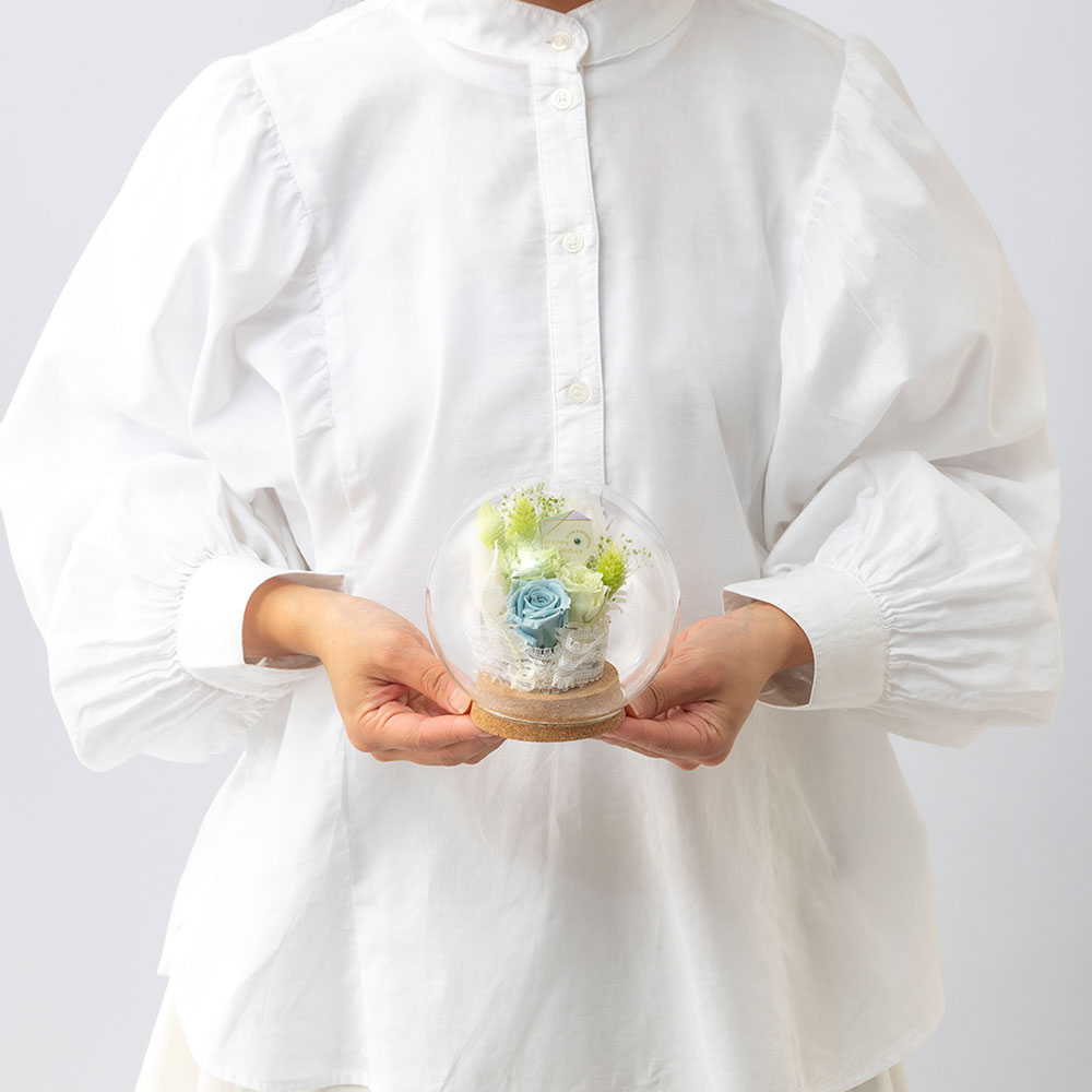 【誕生石】5月 プリザーブドアレンジメント「エメラルド」