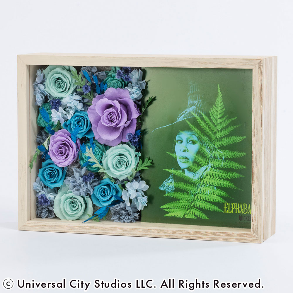 ウィキッド フラワーフレームアート「エルファバ」