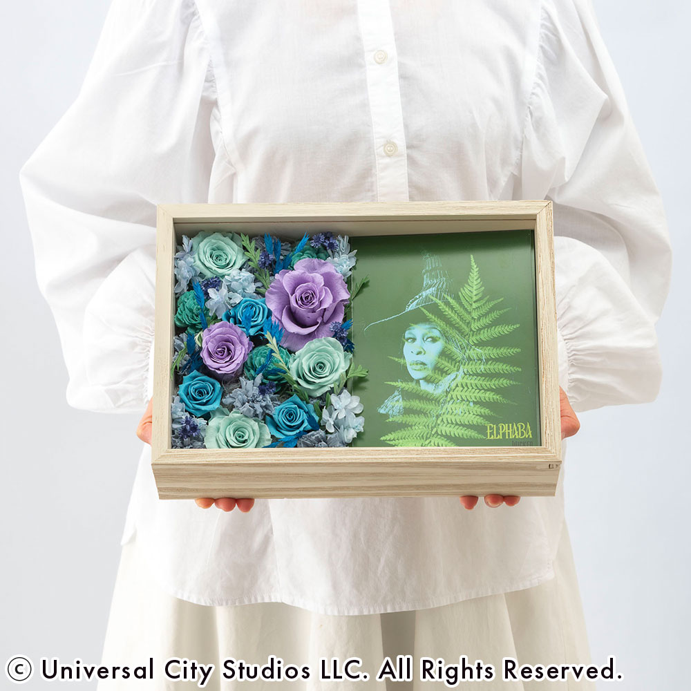 ウィキッド フラワーフレームアート「エルファバ」