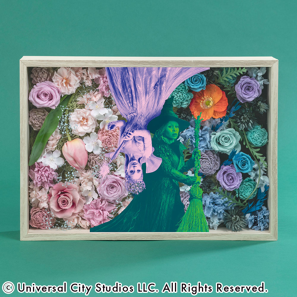 ウィキッド フラワーフレームアート「二人の魔女」