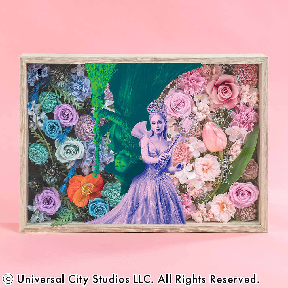 ウィキッド フラワーフレームアート「二人の魔女」