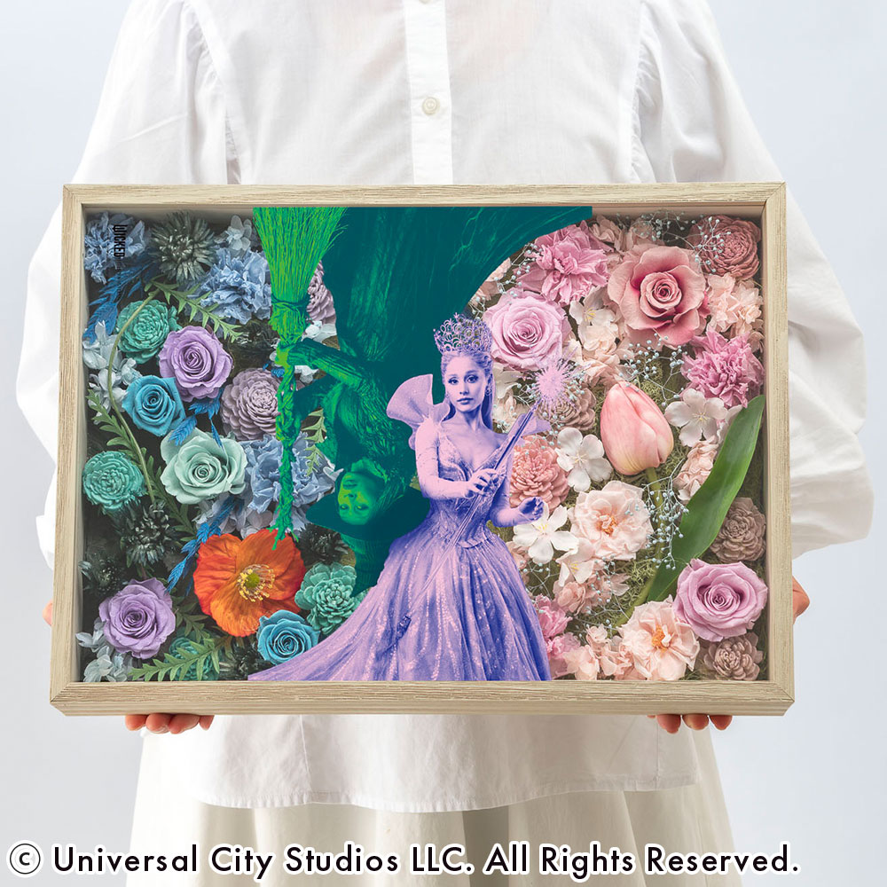 ウィキッド フラワーフレームアート「二人の魔女」