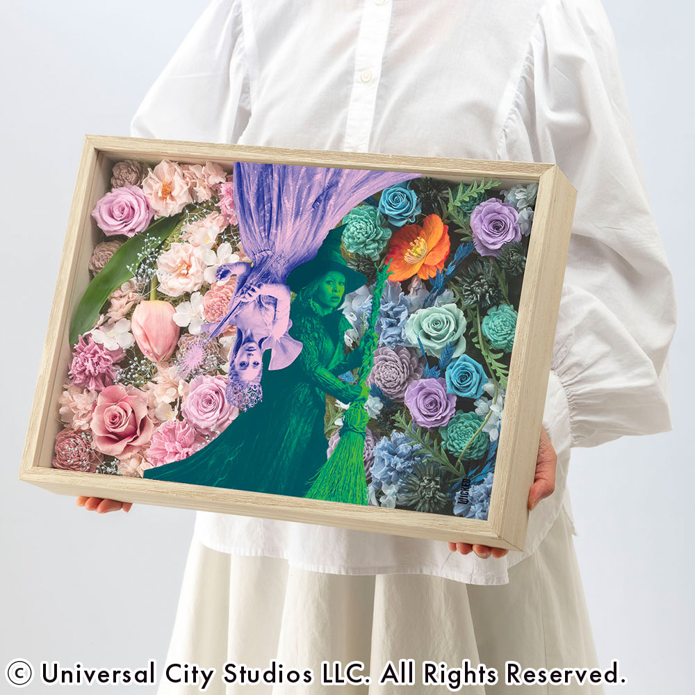 ウィキッド フラワーフレームアート「二人の魔女」