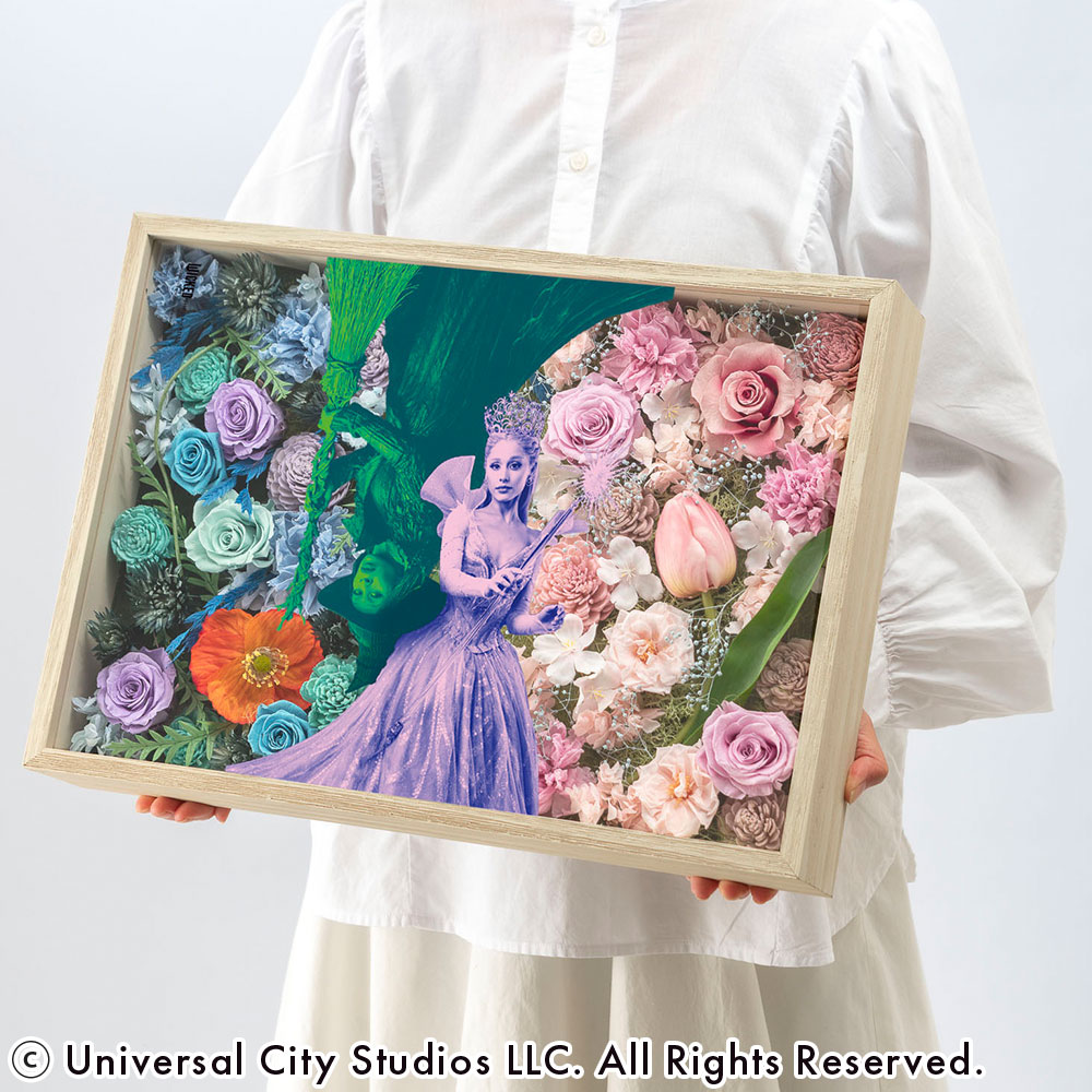 ウィキッド フラワーフレームアート「二人の魔女」