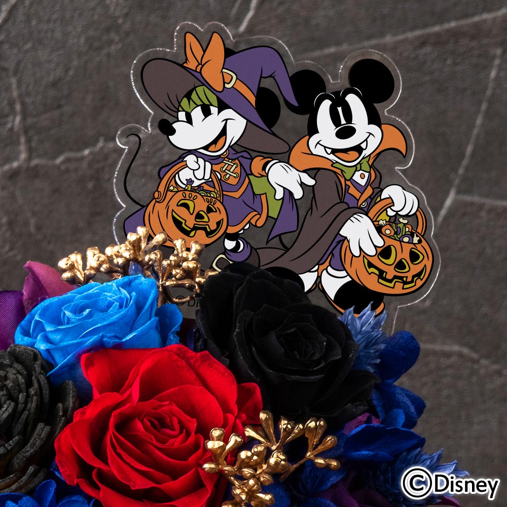 ディズニー プリザーブド＆アーティフィシャルアレンジメント「Happy Halloween（ミッキーマウス＆ミニーマウス）」