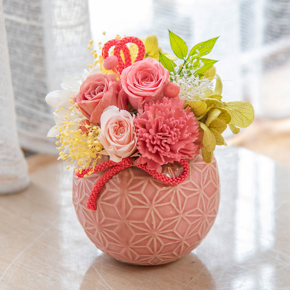プリザーブドアレンジメント「花てまり」