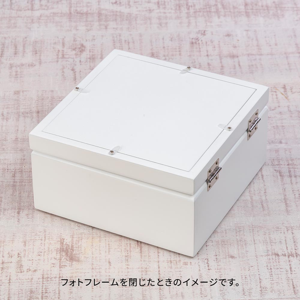 【お供え用】 心安らぐメモリアルフラワーフォトフレーム（ラン・パープル）