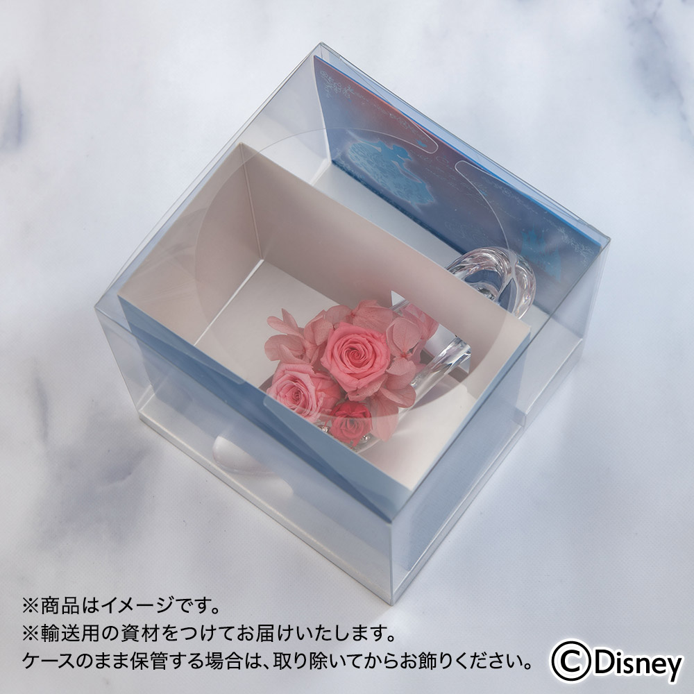 ディズニー プリザーブドアレンジメント「シンデレラの靴（ルミナスブルー）」
