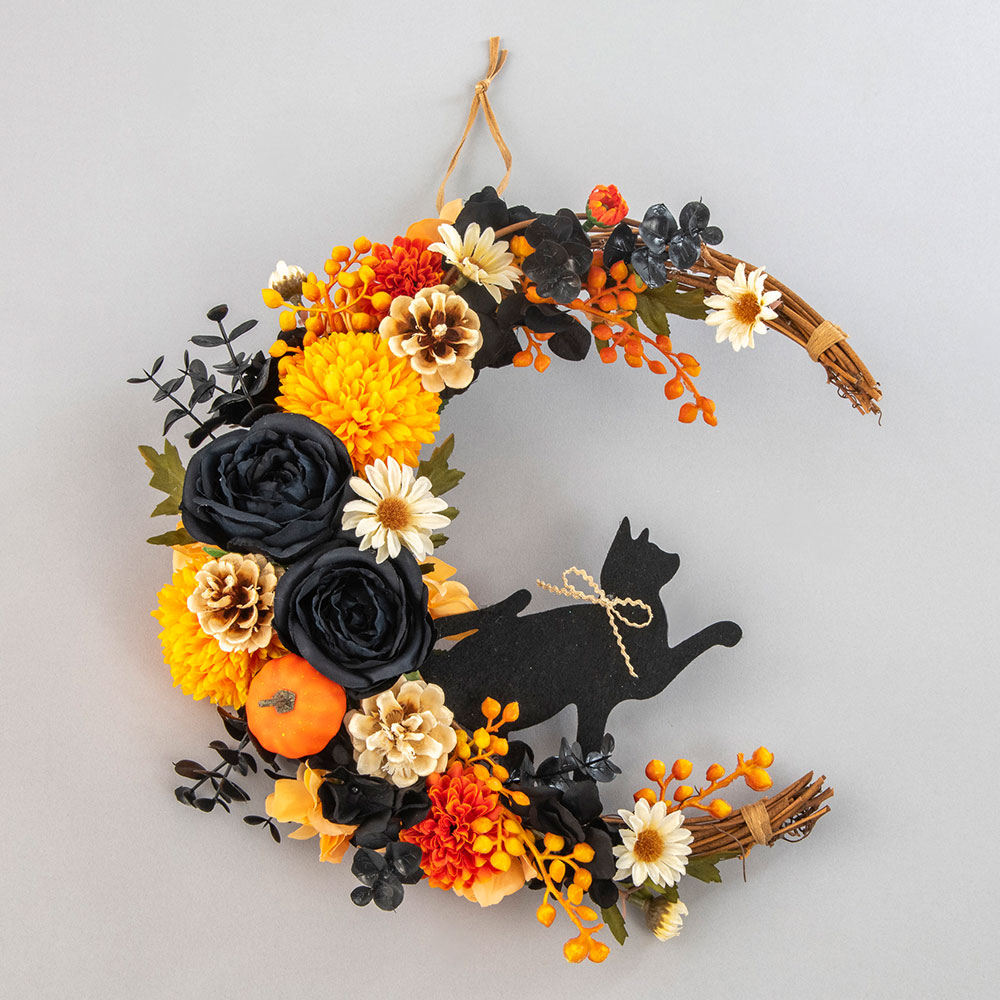 【期間限定】アーティフィシャルフラワーリース「All Hallows Eve」