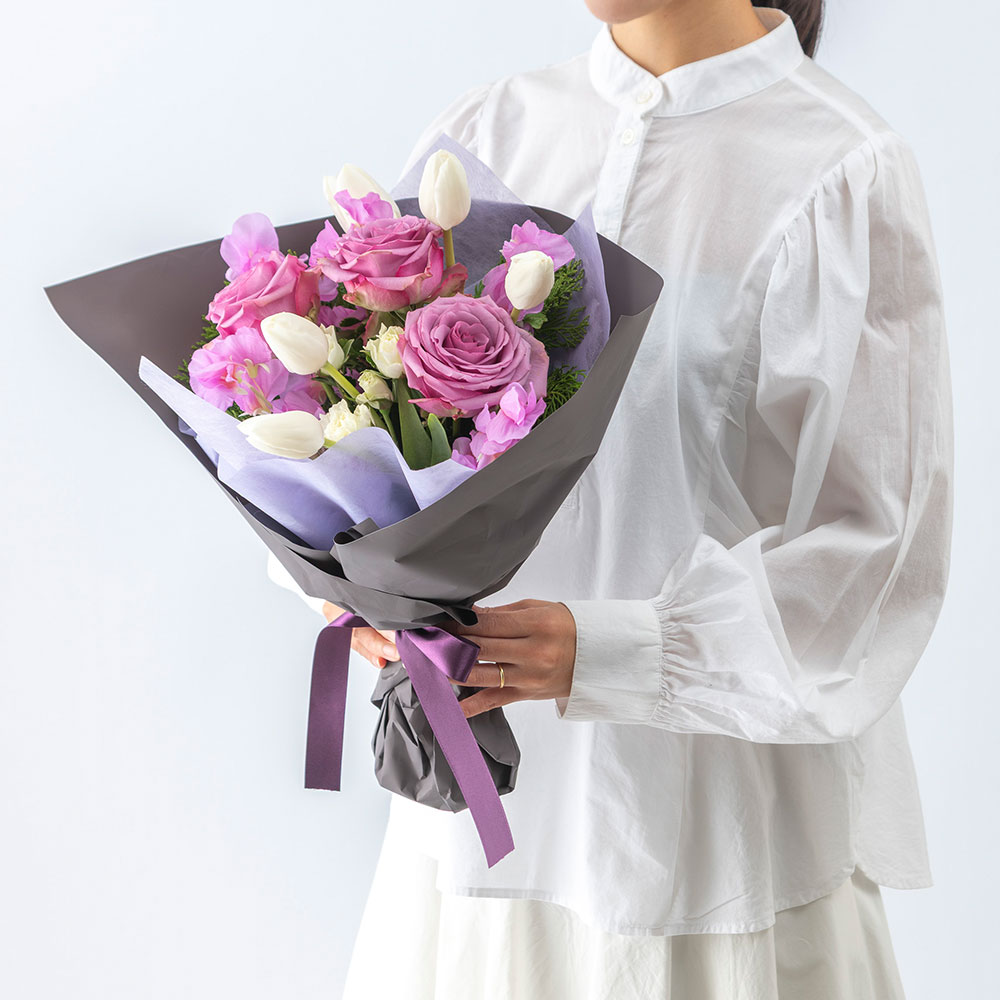 1月旬の花 チューリップ 花束 「デュシェス」