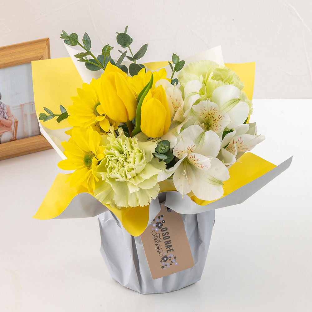 【お供え用】 O・SO・NA・E flower 「1月のそのまま飾れるブーケ」