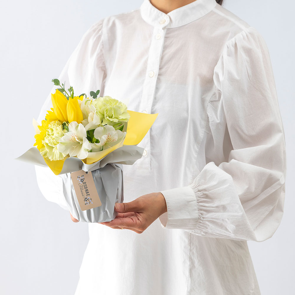 【お供え用】 O・SO・NA・E flower 「1月のそのまま飾れるブーケ」