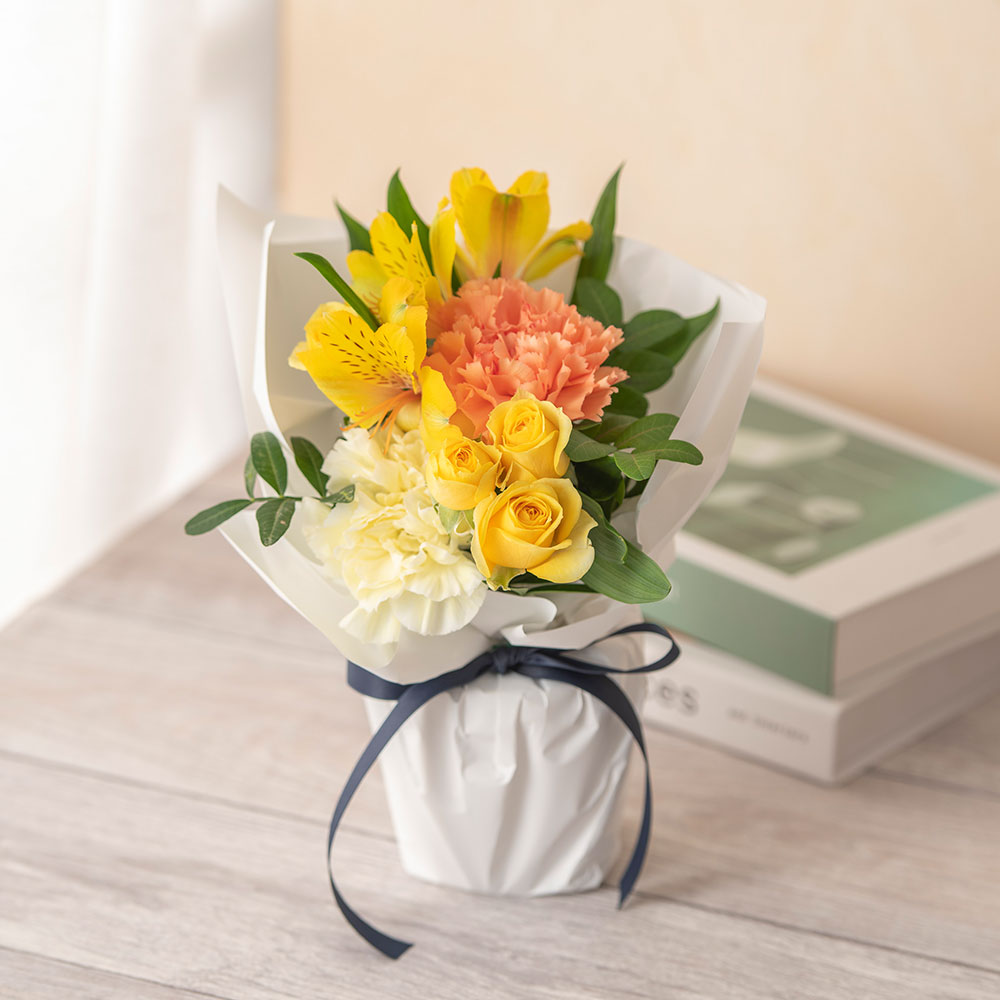 【最短翌日届け】そのまま飾れるブーケ「エール」