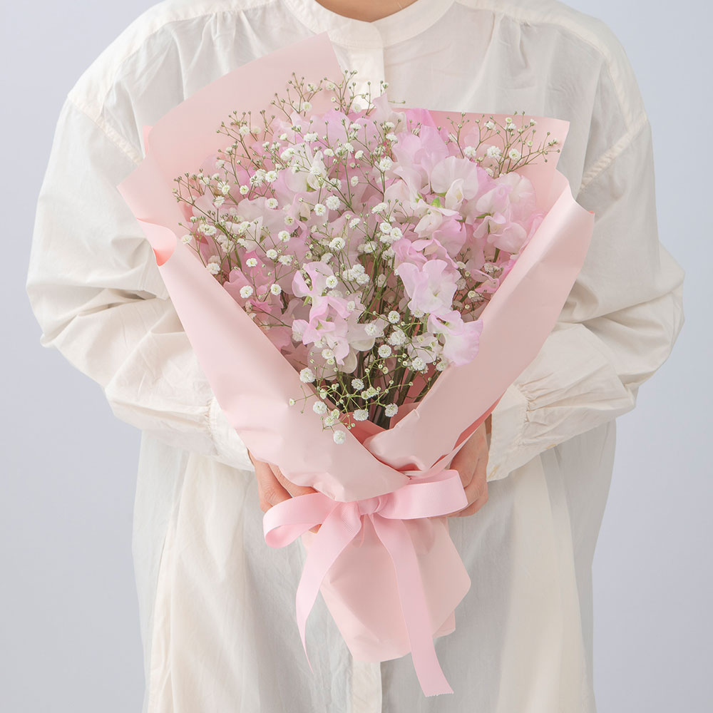 スイートピーの花束「ピュアブロッサム」