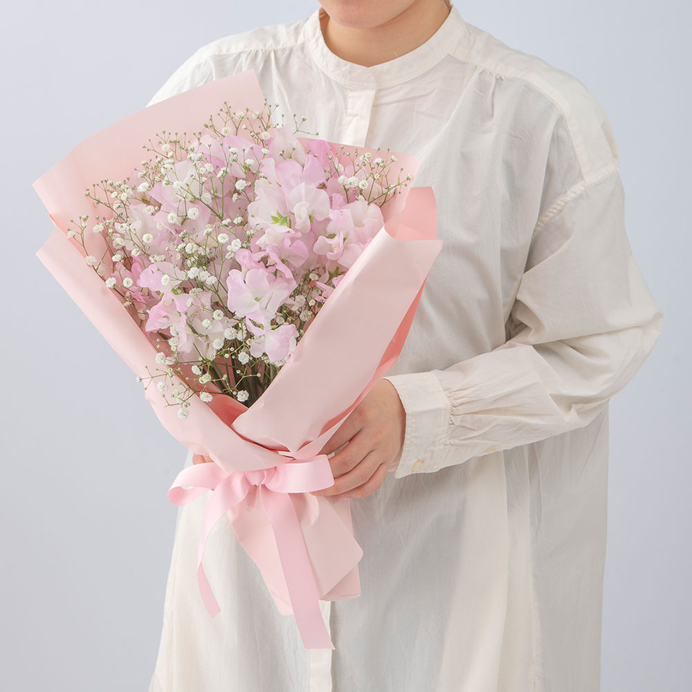 スイートピーの花束「ピュアブロッサム」