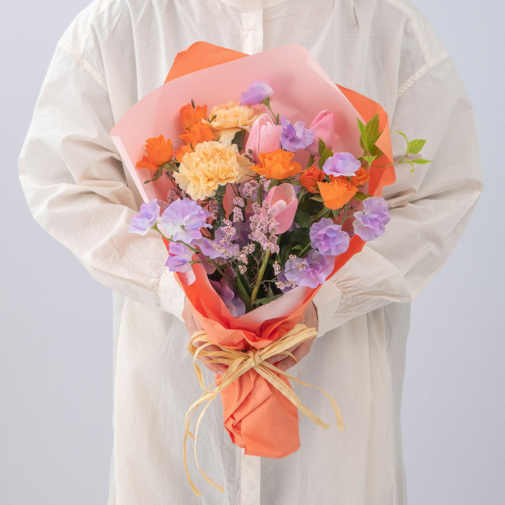 【最短翌日届け】2月旬の花 チューリップ 花束「エアルアントス」