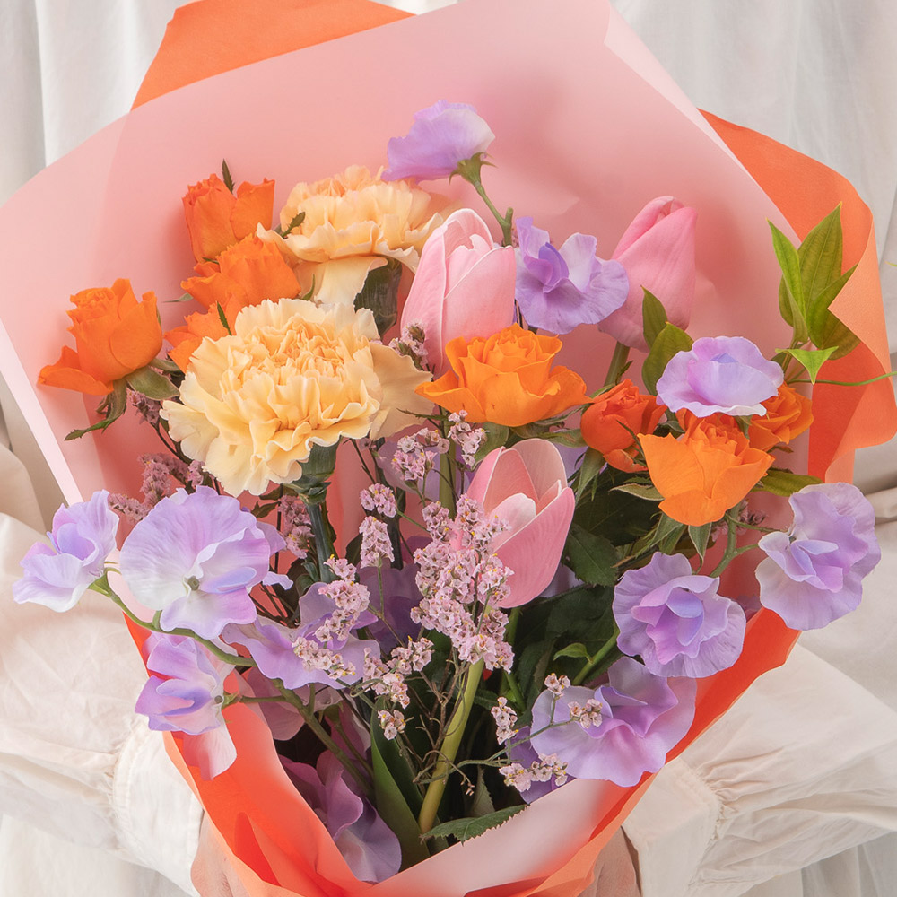 【最短翌日届け】2月旬の花 チューリップ 花束「エアルアントス」