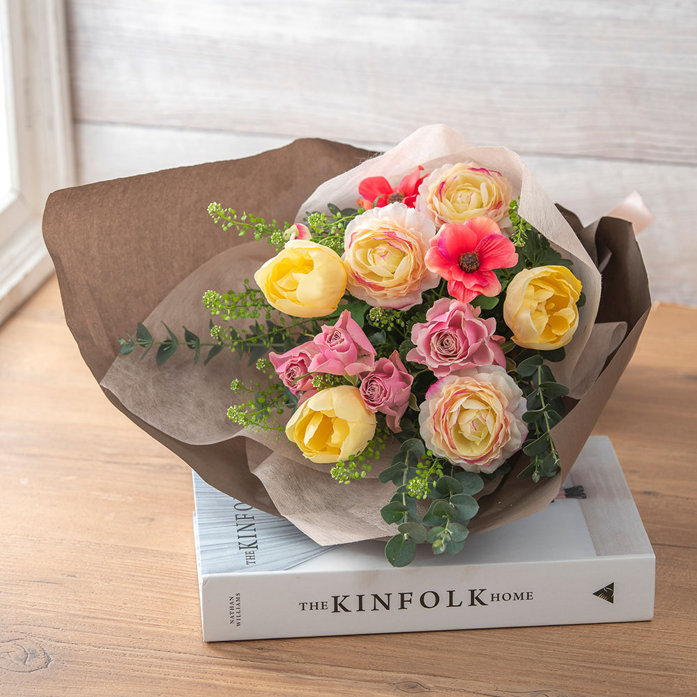 【最短翌日届け】2月旬の花 チューリップ 花束 「ロサ クラーロ」