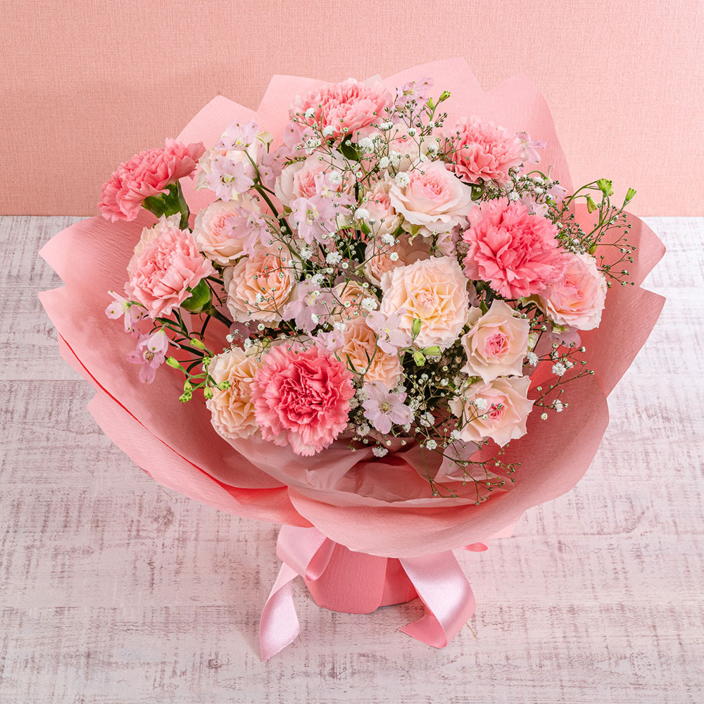 そのまま飾れる桜の形をした花束「ひらり -SAKURA-」