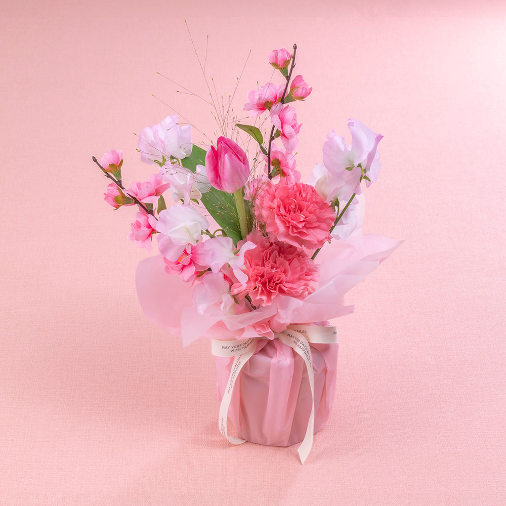 【雛祭り】そのまま飾れるecoブーケ「ひなまつり」