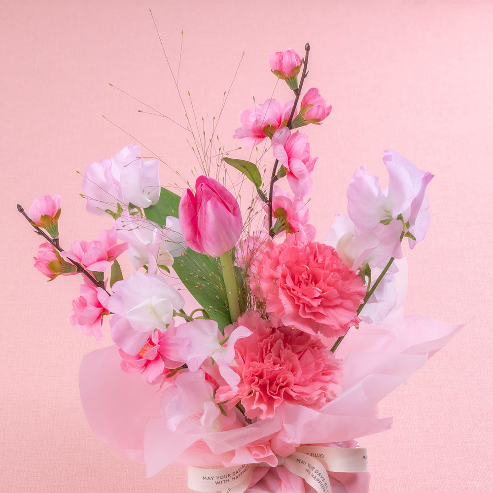 【雛祭り】そのまま飾れるecoブーケ「ひなまつり」