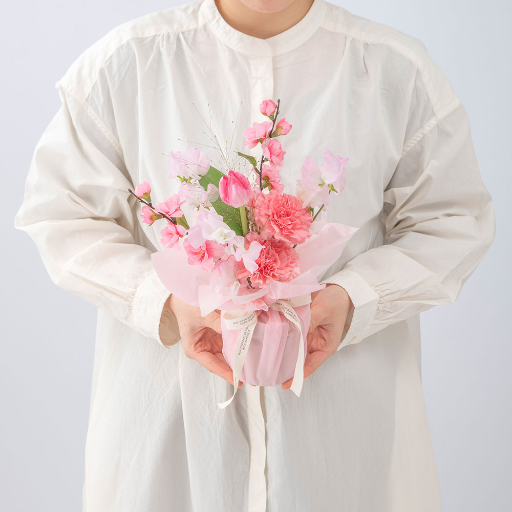 【雛祭り】そのまま飾れるecoブーケ「ひなまつり」