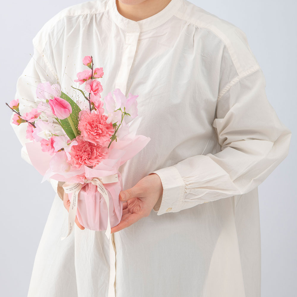 【雛祭り】そのまま飾れるecoブーケ「ひなまつり」