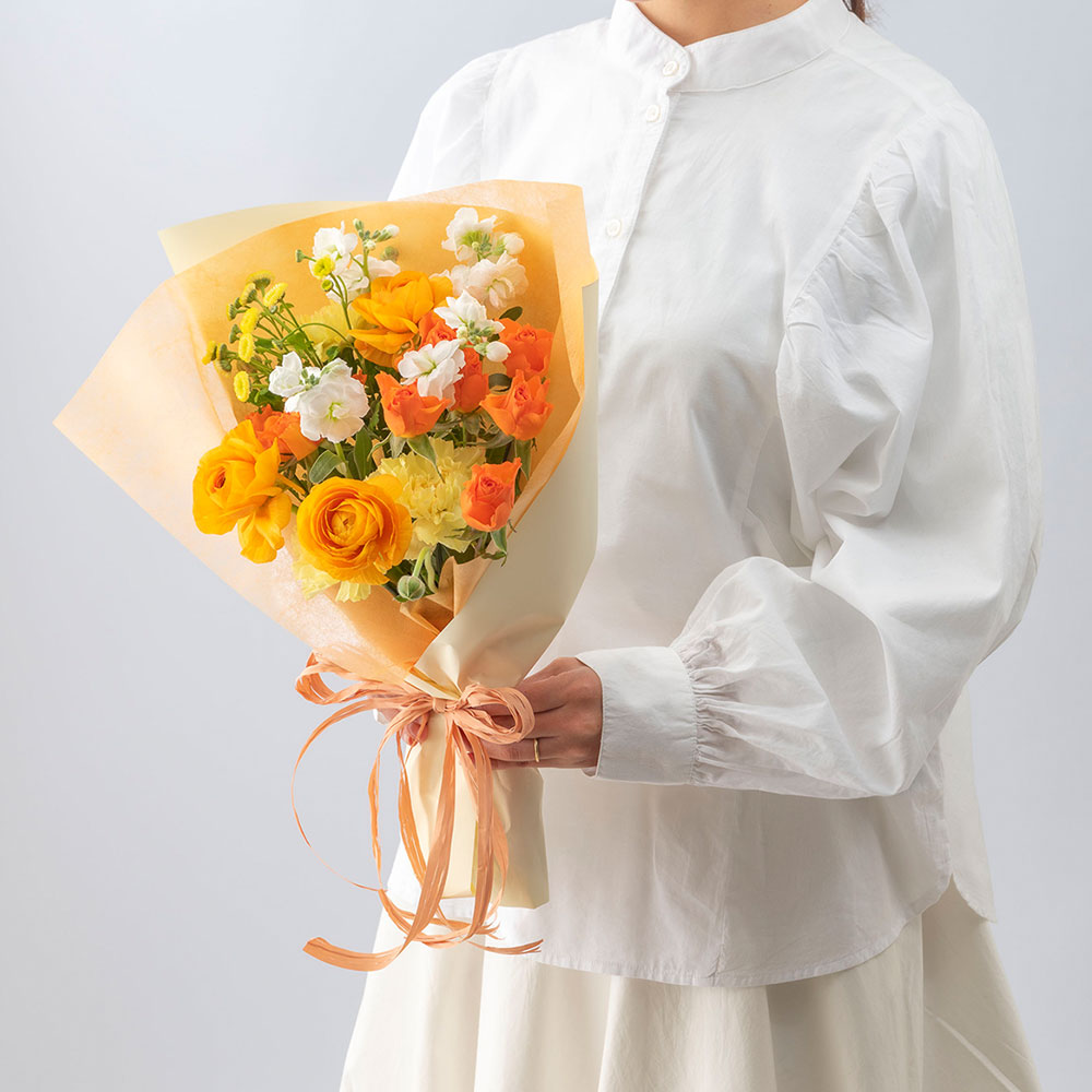 【最短翌日届け】3月旬の花 ラナンキュラス 花束「レルシール」