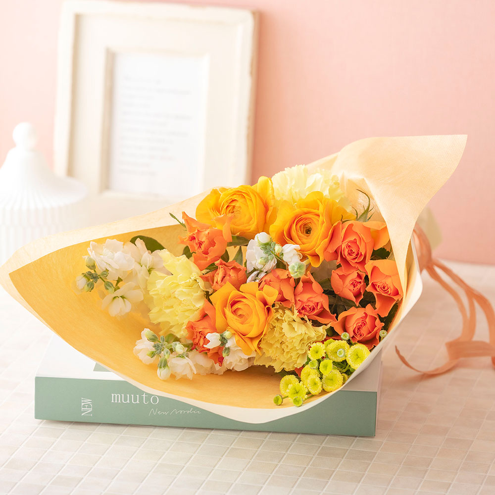 【最短翌日届け】3月旬の花 ラナンキュラス 花束「レルシール」