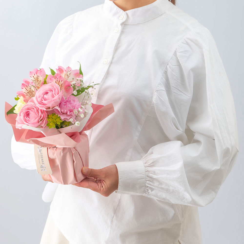 【お供え用】 O・SO・NA・E flower 「3月のそのまま飾れるブーケ」
