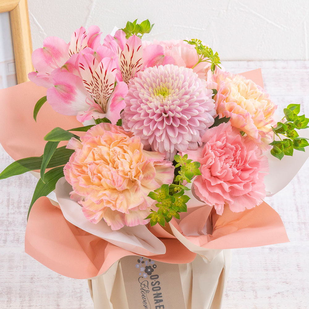 【お供え用】 O･SO･NA･E flower ｢春のそのまま飾れるブーケ｣