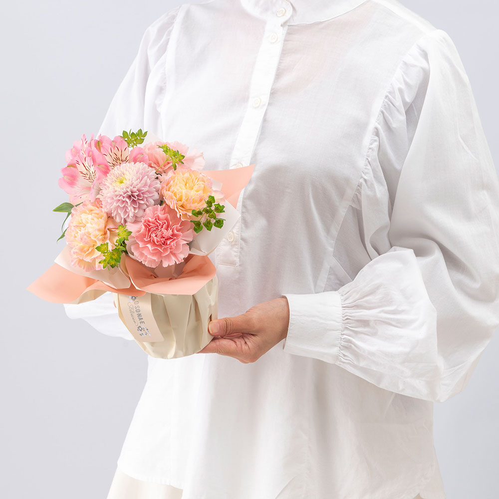 【お供え用】 O･SO･NA･E flower ｢春のそのまま飾れるブーケ｣