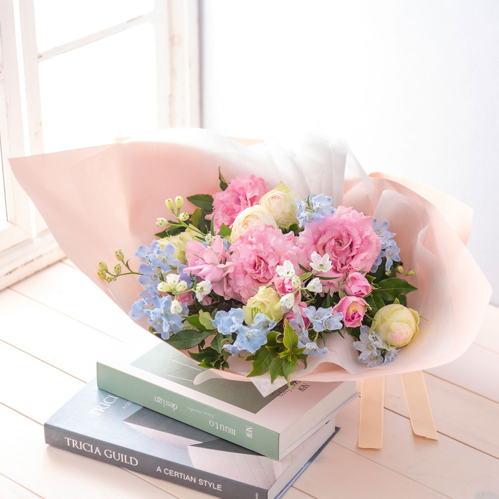 6月旬の花 デルフィニウム 花束「アポロン」