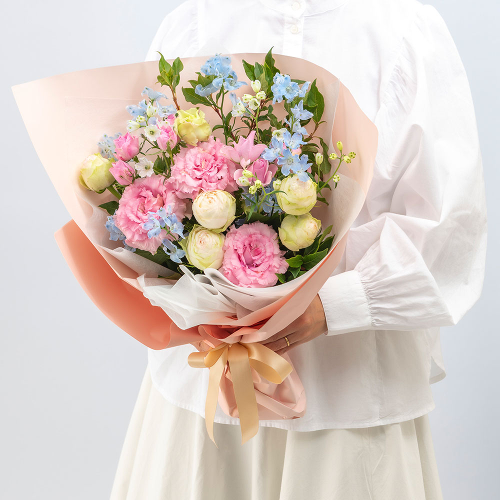 6月旬の花 デルフィニウム 花束「アポロン」