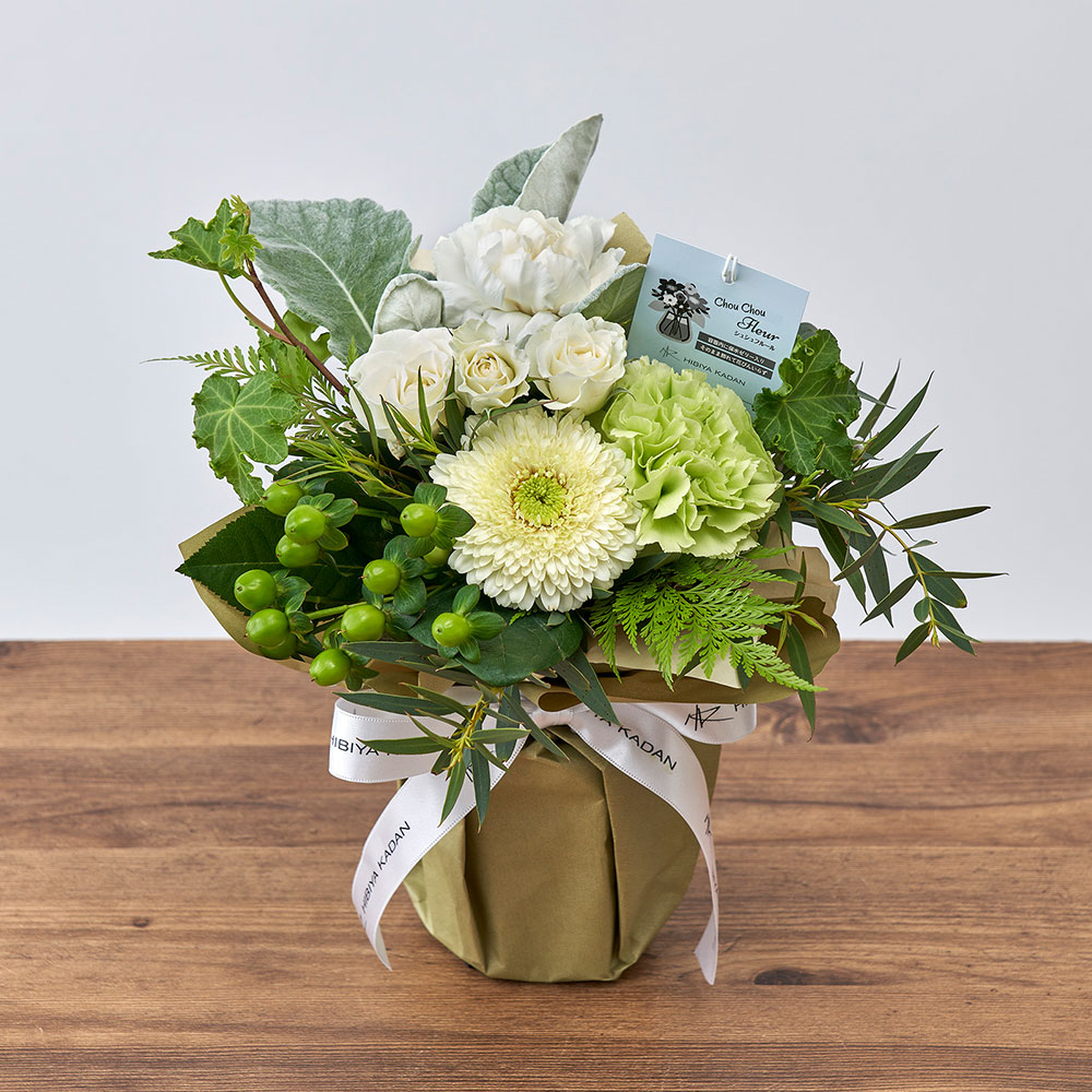 シェアフラワー（白・グリーン系）