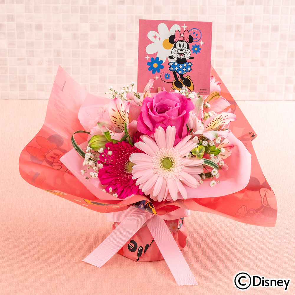 ディズニーそのまま飾れるブーケ「Minnie Groovy Day」（ミニーマウス）