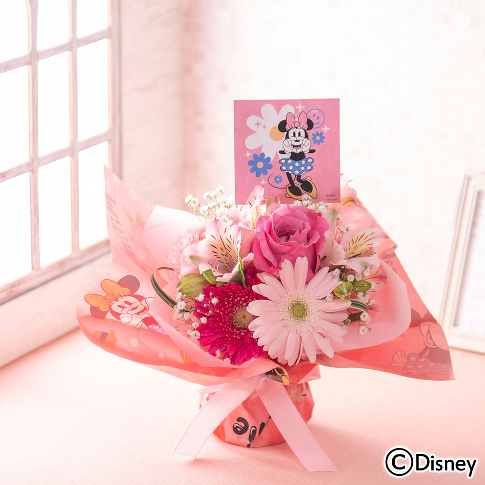 ディズニーそのまま飾れるブーケ「Minnie Groovy Day」（ミニーマウス）