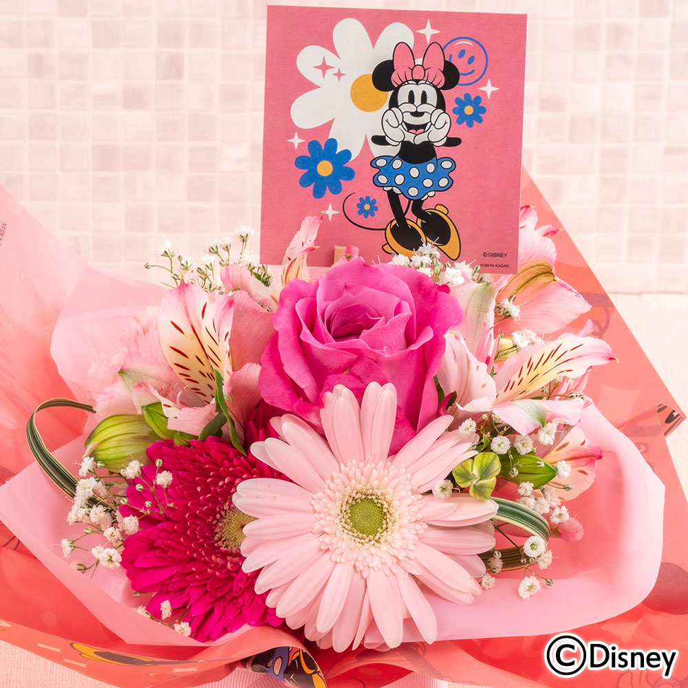 ディズニーそのまま飾れるブーケ「Minnie Groovy Day」（ミニーマウス）