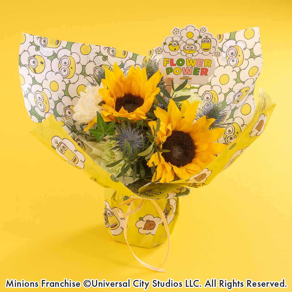 ミニオンズ そのまま飾れるブーケ「FLOWER POWER」