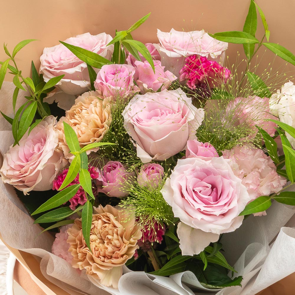 9月旬の花 ケイトウ 花束（ピンク・L）