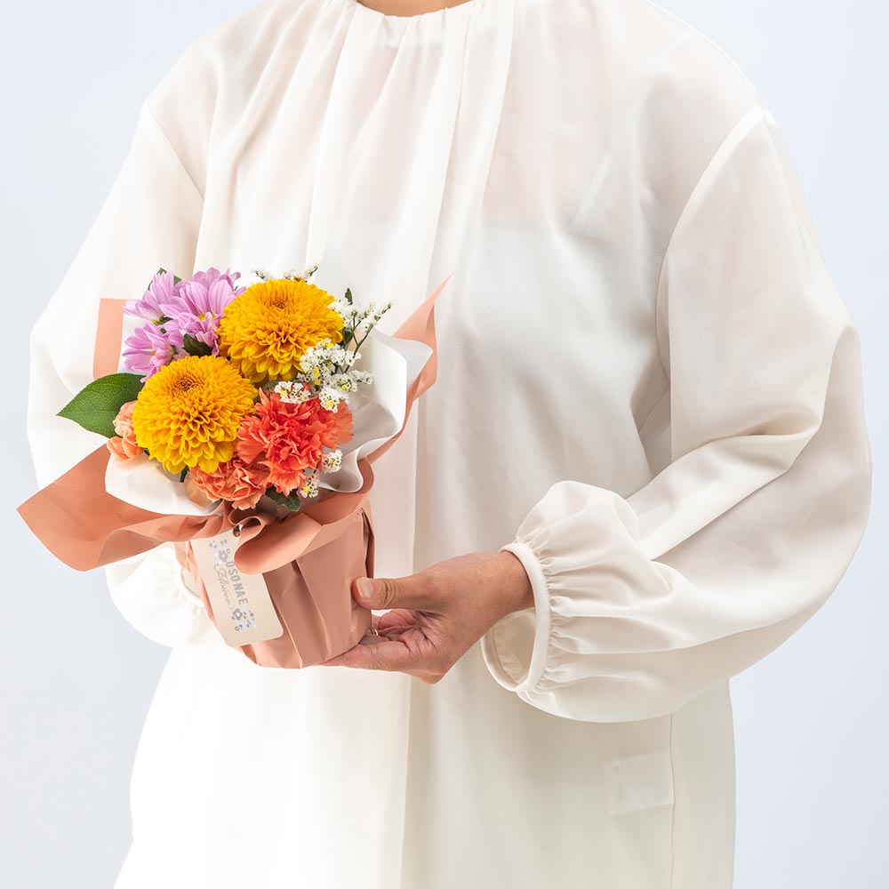 【お供え用】 O・SO・NA・E flower 「秋のそのまま飾れるブーケ」