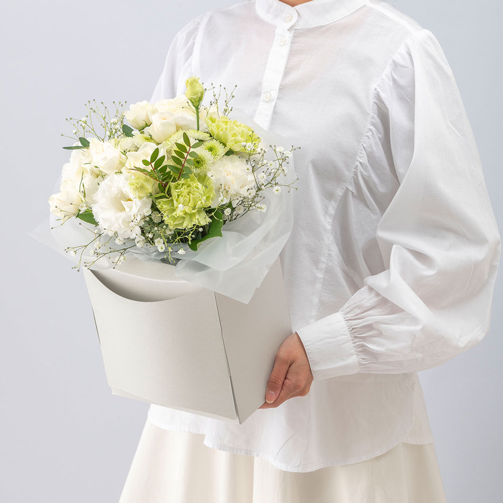 【お供え用】 パピエベース「グレー・L」