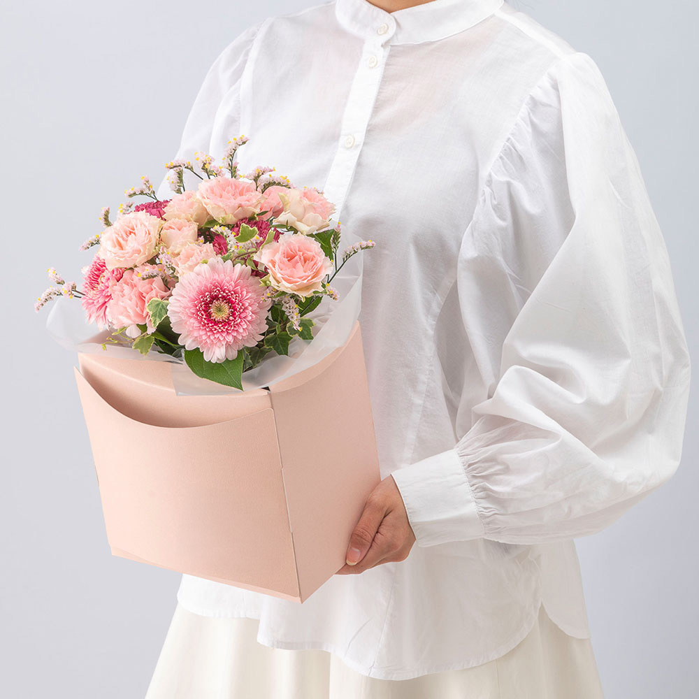 【5月12～14日お届け】母の日　パピエベース「ピンク・M」