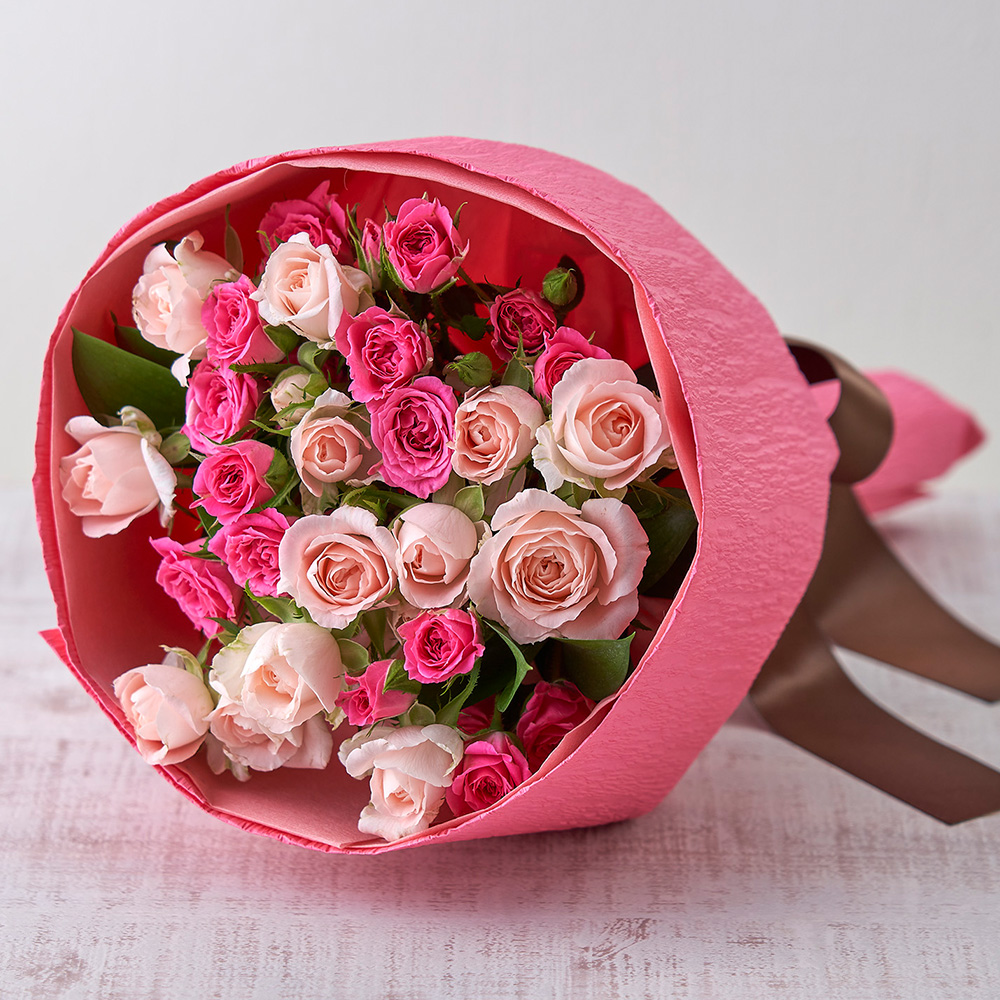 花束「ローズピンク」