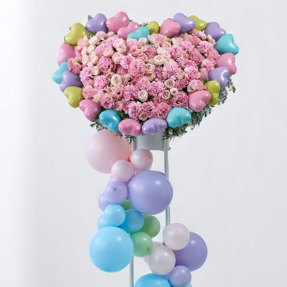 スタンド花「リュクス・ポップ・パステル」【都内エリア限定】