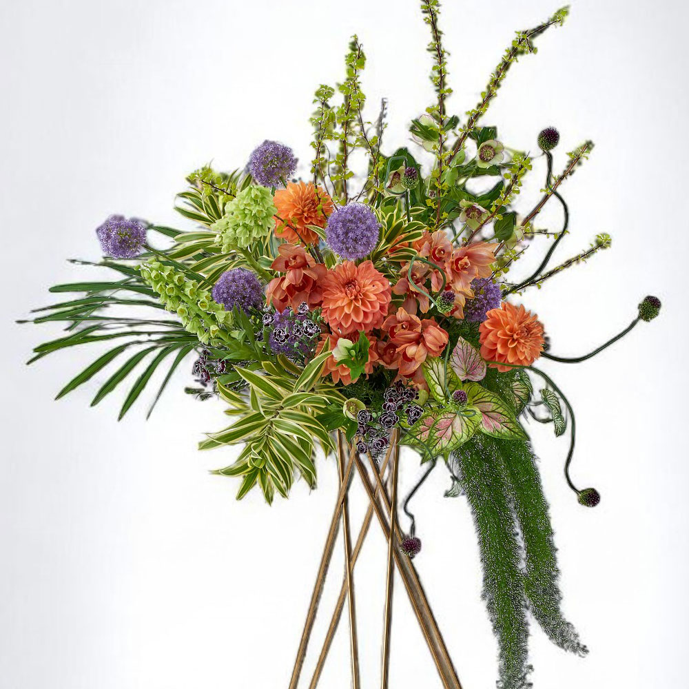 スタンド花「リュクス・オリエンタル」【都内エリア限定】